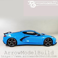 Picture of ArrowModelBuild Chevrolet Corvette 2020 (Sky Blue) Wheel Refinement Built & Painted 1/24 Model Kit