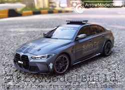Picture of ArrowModelBuild BMW M3 G80 Safety Car Black and Blue Interior with Black Wheels Built & Painted 1/18 Model Kit