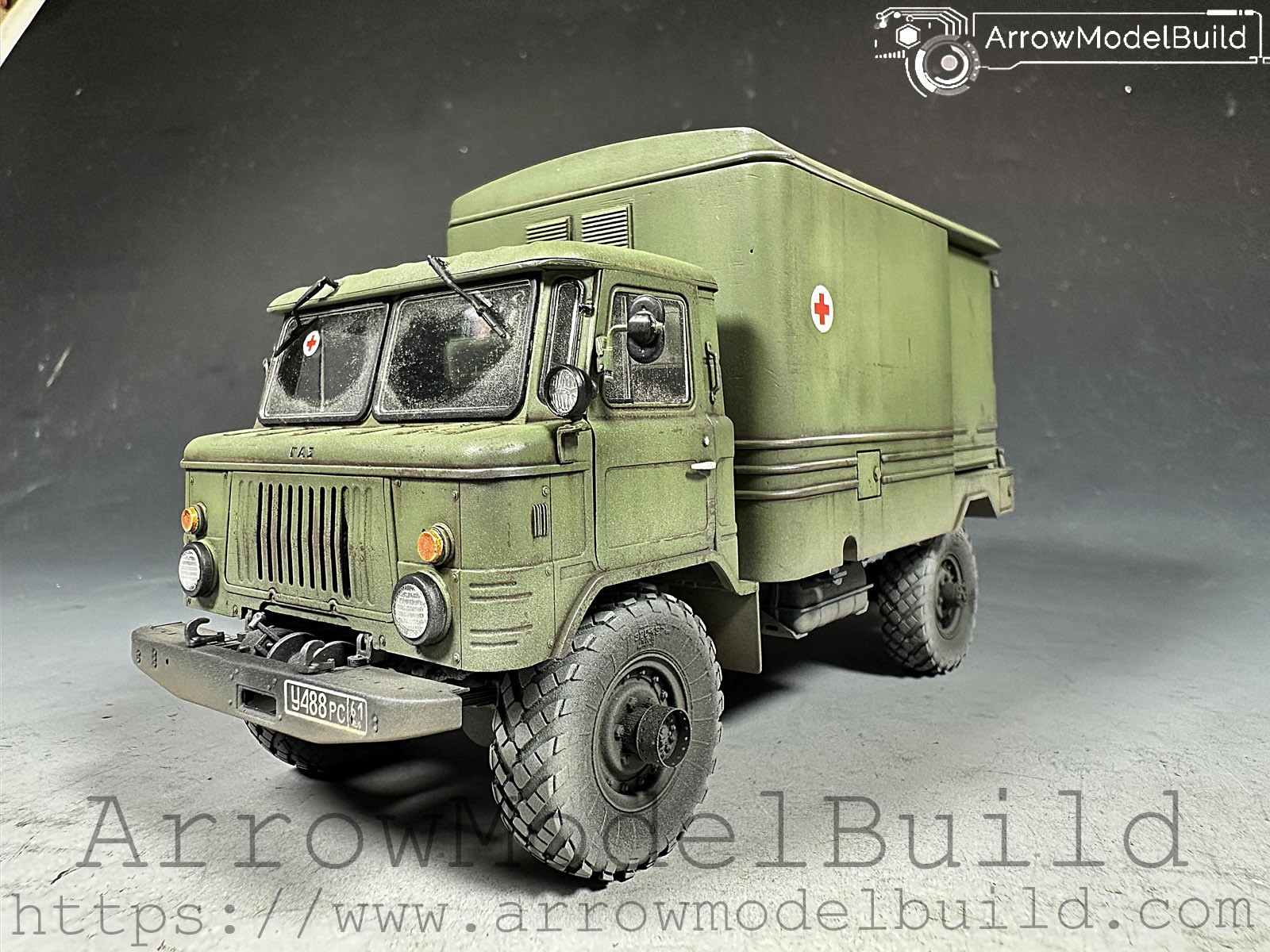 Picture of ArrowModelBuild GAZ-66 Transport Vehicle Built & Painted 1/35 Model Kit