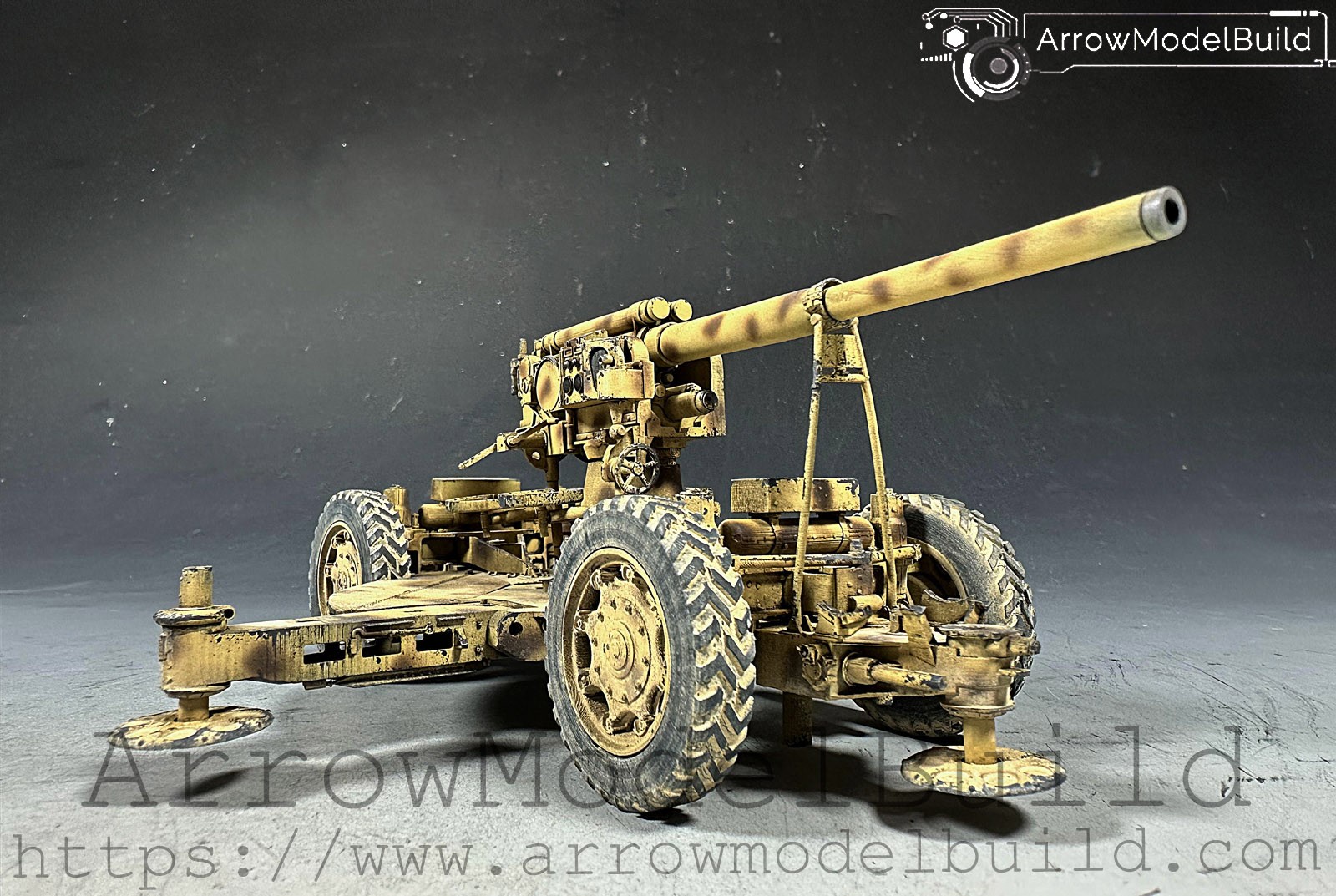 Picture of ArrowModelBuild Cannone Aliano 90/53 Military Tank Built & Painted 1/35 Model Kit