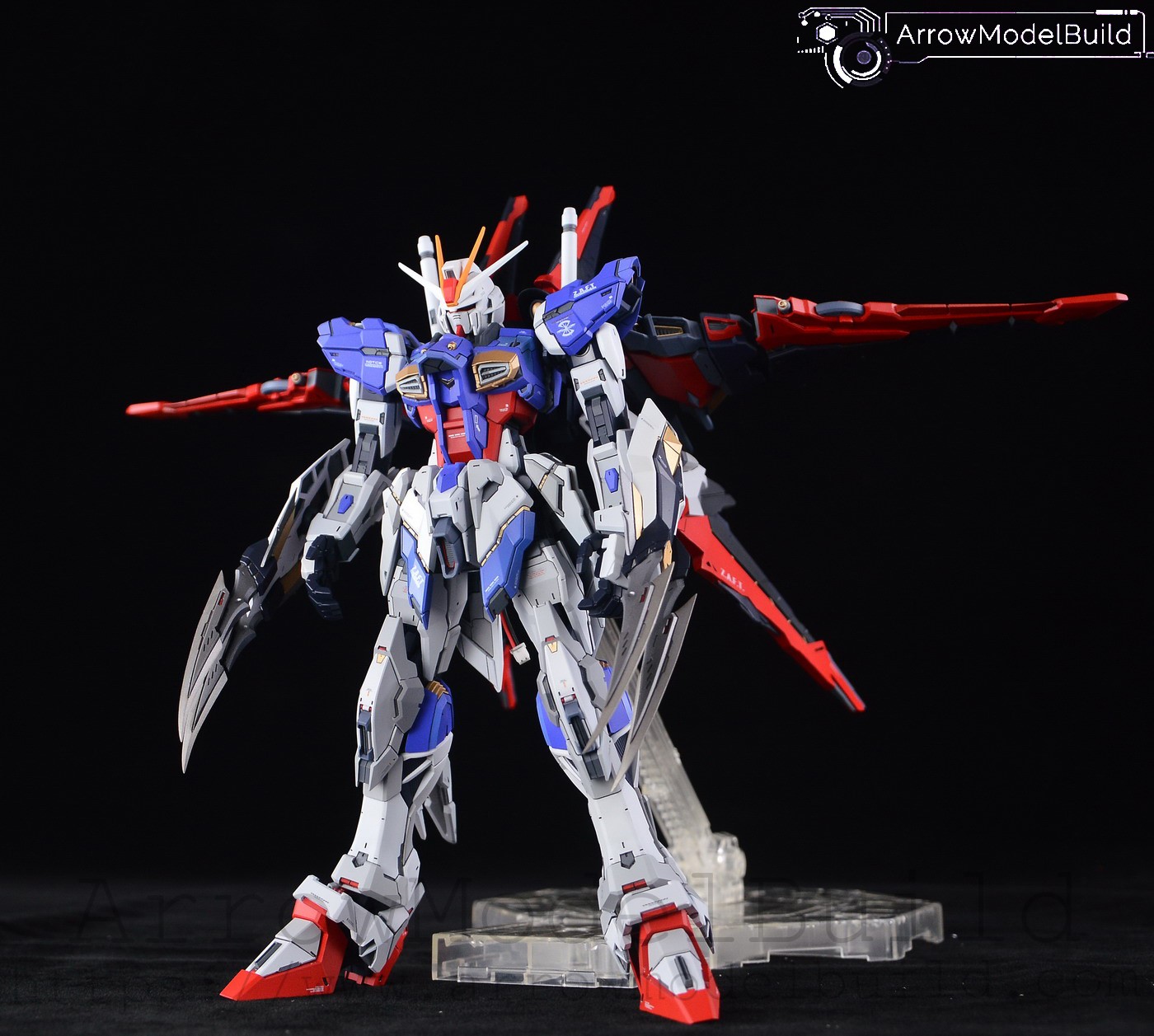 Picture of ArrowModelBuild Force Impulse Gundam (2.0) with LED and Pilot Built & Painted 1/100 Resin Model Kit