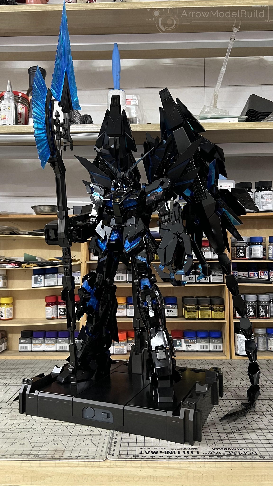 Picture of ArrowModelBuild Unicorn Perfectibility (Black Ver) Built & Painted PG 1/60 Model Kit