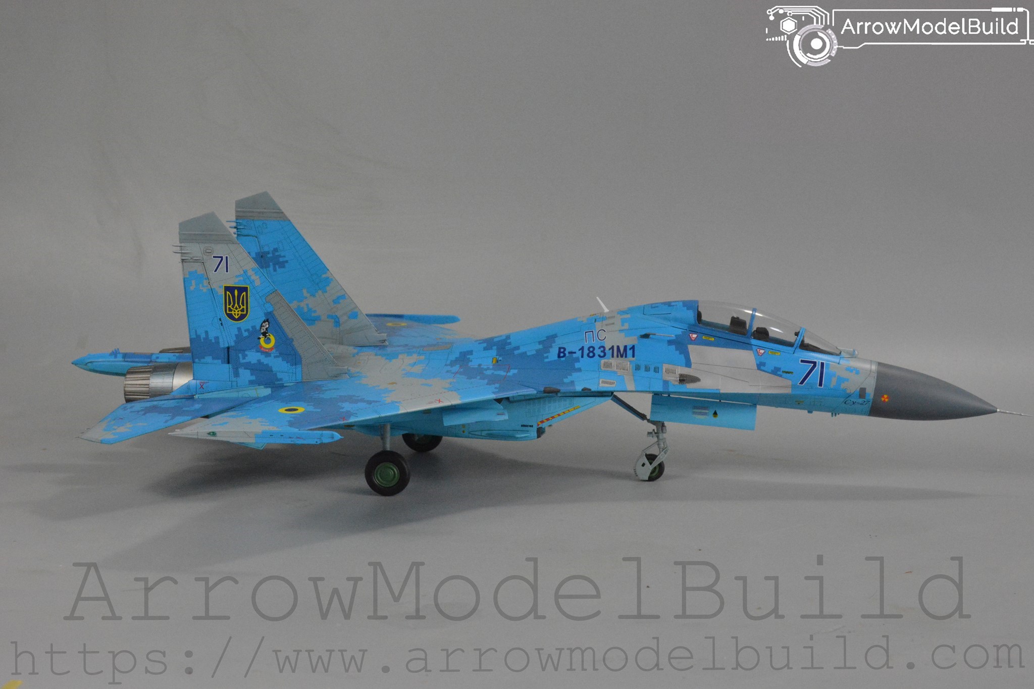 Picture of ArrowModelBuild Ukr Su-27ub Built & Painted 1/48 Model Kit