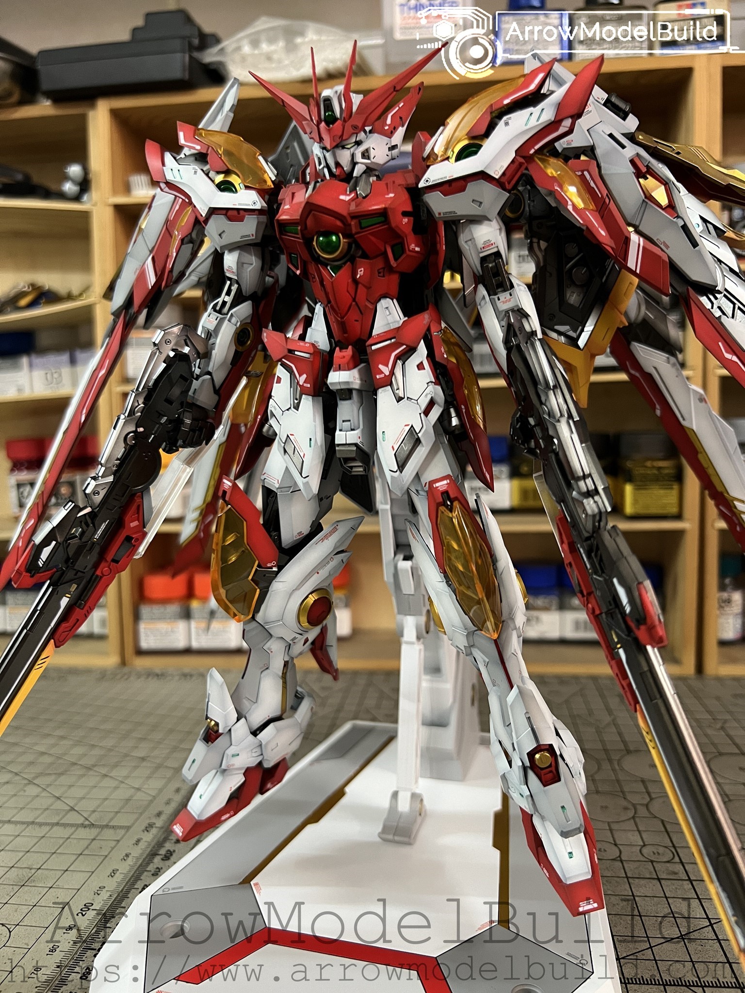 Picture of ArowModelBuild Wing Zero Gundam (Custom) Built & Painted 1/100 Model Kit