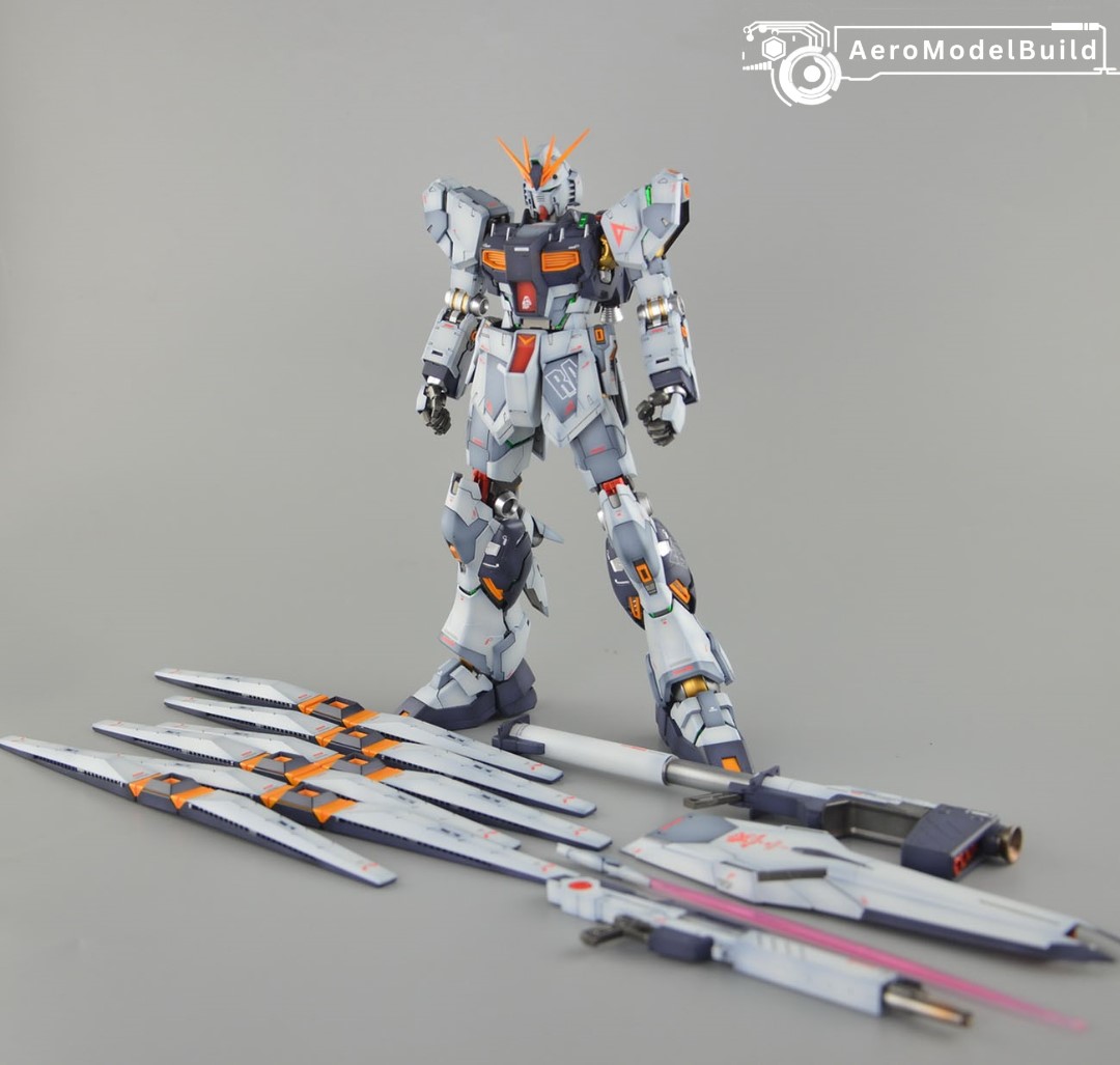 Picture of AeroModelBuild Nu Gundam Ver Ka Built & Painted MG 1/100 Model Kit