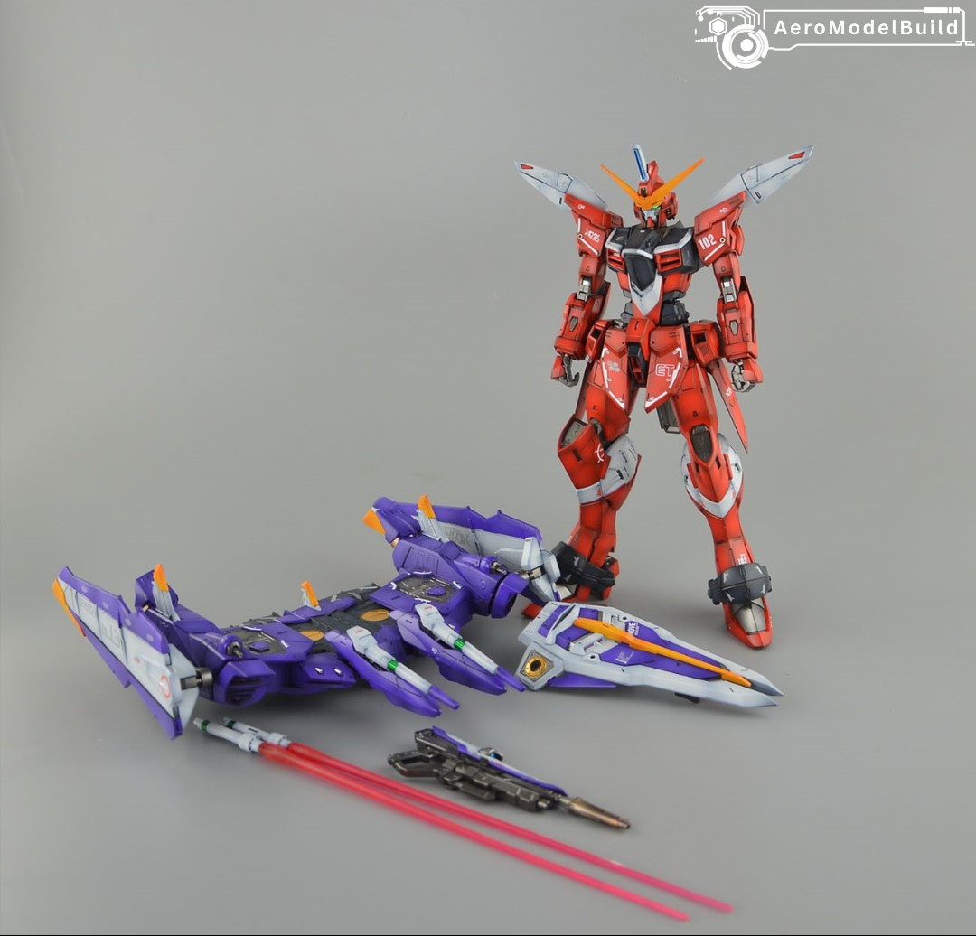 Picture of AeroModelBuild Justice Gundam Metal Frame Built & Painted MG 1/100 Model Kit