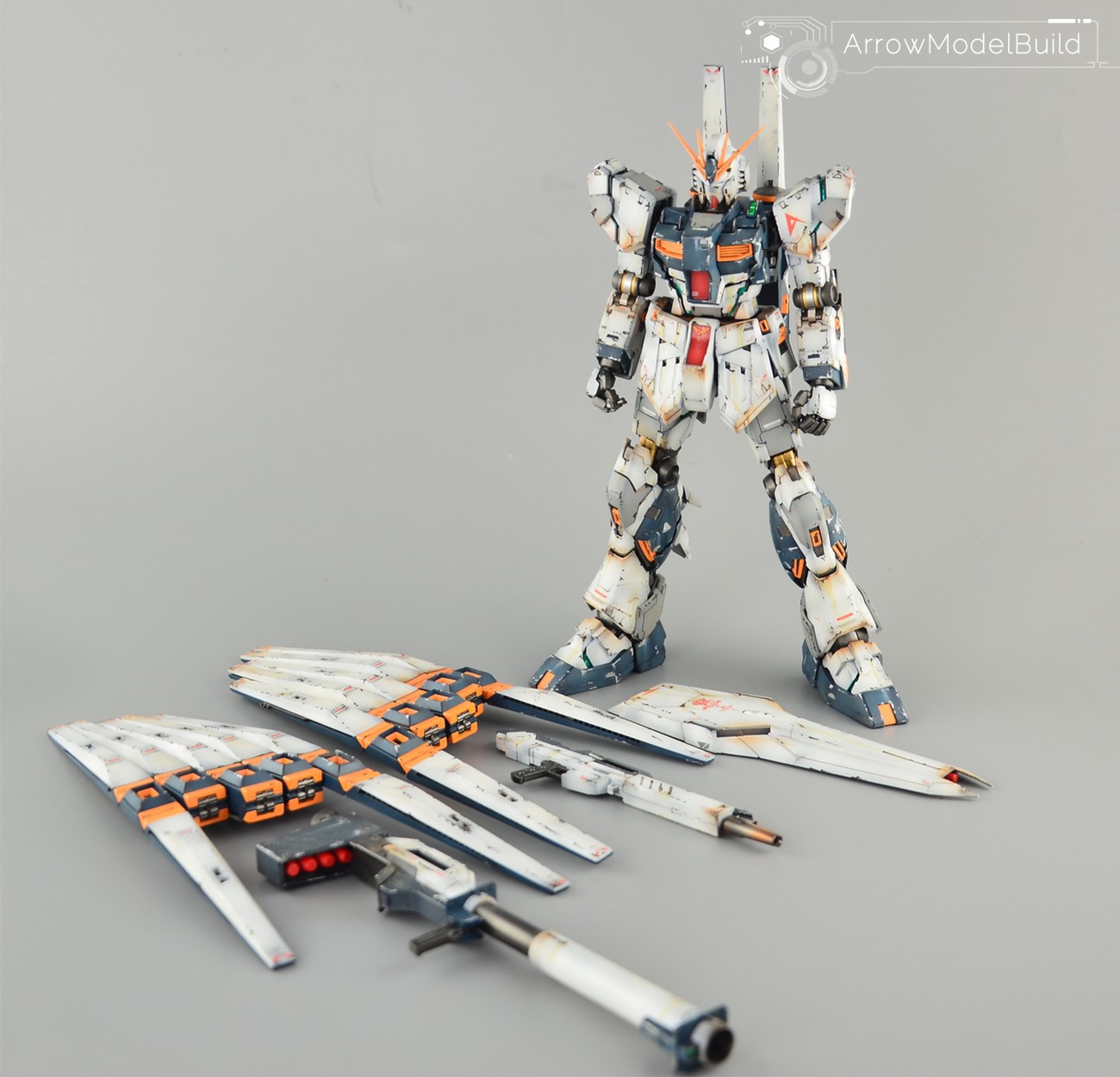 ArrowModelBuild - Figure and Robot, Gundam, Military, Vehicle, Arrow, Model  Build. ArrowModelBuild Nu Gundam Built & Painted 1/48 Model Kit
