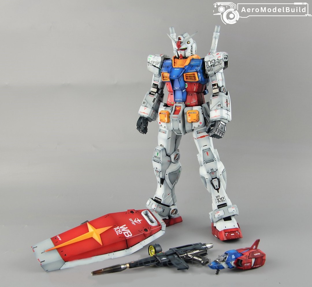 Picture of AeroModelBuild Gundam RX-78-2 (Special Coding) Built & Painted PG Unleashed 1/60 Model Kit