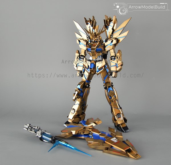 Picture of ArrowModelBuild Banshee Gundam (Custom Gold)  Built & Painted MG 1/100 Model Kit
