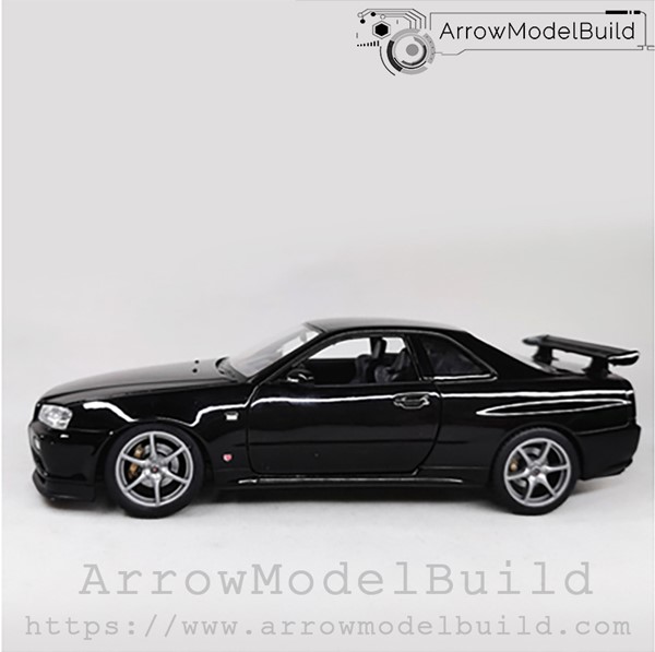 Picture of ArrowModelBuild Nissan R34 (Black) Built & Painted 1/24 Model Kit