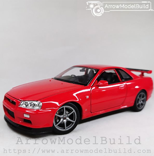 Picture of ArrowModelBuild Nissan R34 (Red) Built & Painted 1/24 Model Kit
