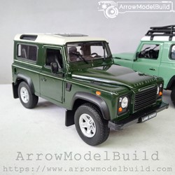 Picture of ArrowModelBuild Land Rover Custom Color (Moss Green) Without Luggage Rack Built & Painted 1/24 Model Kit