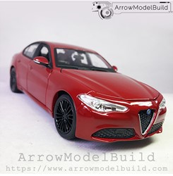 Picture of ArrowModelBuild Alfa Romeo Juliet (Racing Red) Red and Black Wheels Edition Built & Painted 1/24 Model Kit