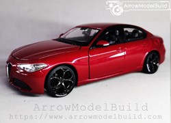 Picture of ArrowModelBuild Alfa Romeo Giulia (Racing Red) Clover Wheel Limited Edition Built & Painted 1/24 Model Kit