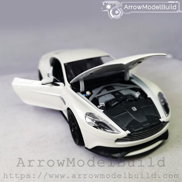 Picture of ArrowModelBuild Aston Martin Vanquish (Pearl White) Black Wheel Edition Built & Painted 1/24 Model Kit