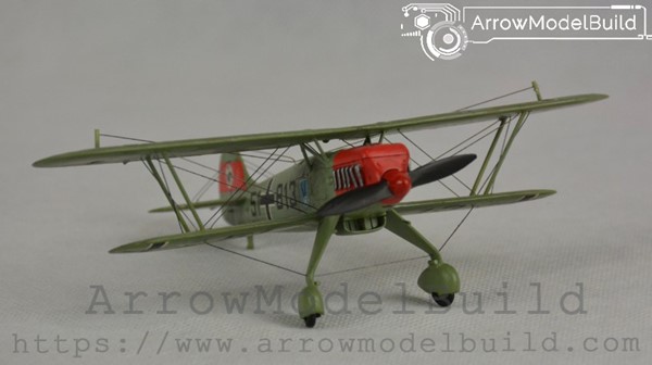 Picture of ArrowModelBuild German He 51A-1 Biplane Fighter Built & Painted 1/72 Model Kit