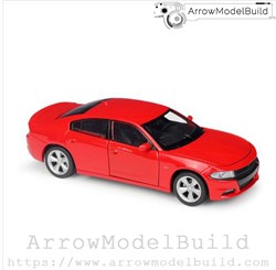 Picture of ArrowModelBuild Dodge Charger Challenger RT (Drag Red) Built & Painted 1/24 Model Kit