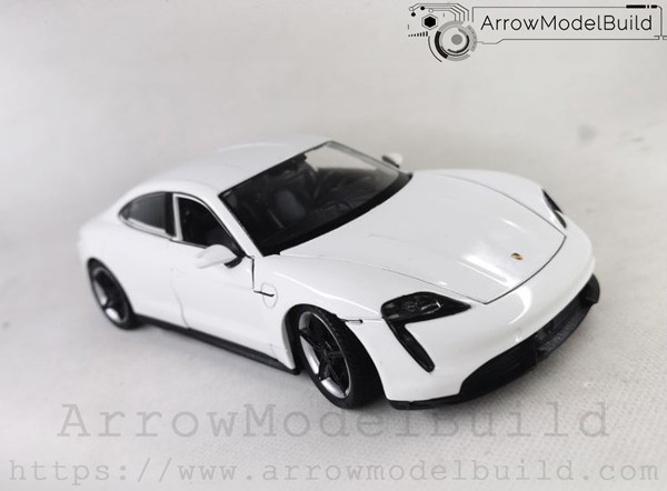 Picture of ArrowModelBuild Porsche Taycan Turbo S Mission E (Fine White) Built & Painted 1/24 Model Kit