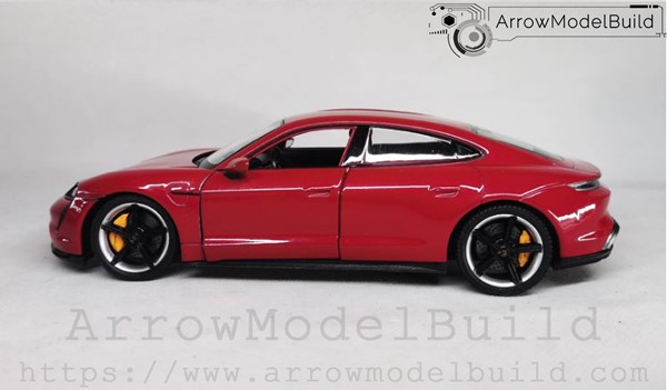 Picture of ArrowModelBuild Porsche Taycan Turbo S Mission E (Carmine Crimson Red) Built & Painted 1/24 Model Kit