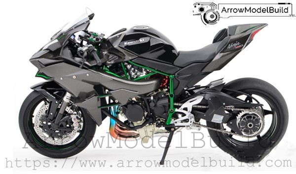 Picture of ArrowModelBuild Tamiya Kawasaki Ninja H2R Motorcycle Built & Painted 1/12 Model Kit