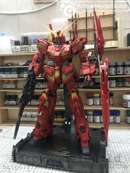 Picture of ArrowModelBuild Gundam Unicorn Red Built & Painted PG 1/60 Model Kit