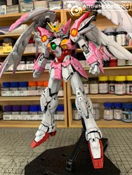 Picture of ArrowModelBuild Gundam Zero EW (Custom Pink) Built & Painted MG 1/100 Model Kit