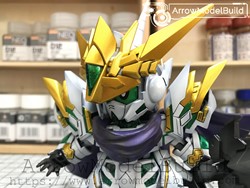 Picture of ArrowModelBuild Knight Unicorn Gundam Built & Painted SD Model Kit