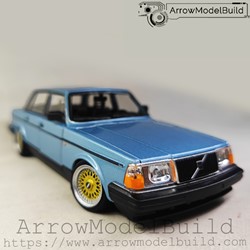 Picture of ArrowModelBuild Volvo 240GL (Viking Blue) Low Profile Modified Version Built & Painted 1/24 Model Kit